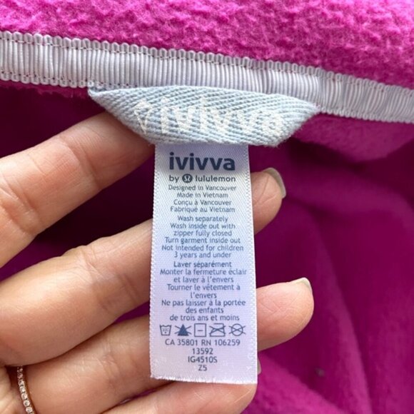 Ivivva By Lululemon Pink Remix Full-Zip French Terry Hoodie - 14 (Girls) - Picture 10 of 16
